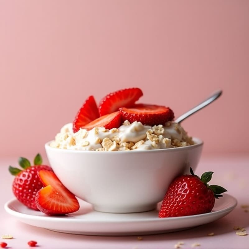 Strawberry Shortcake Overnight Oats