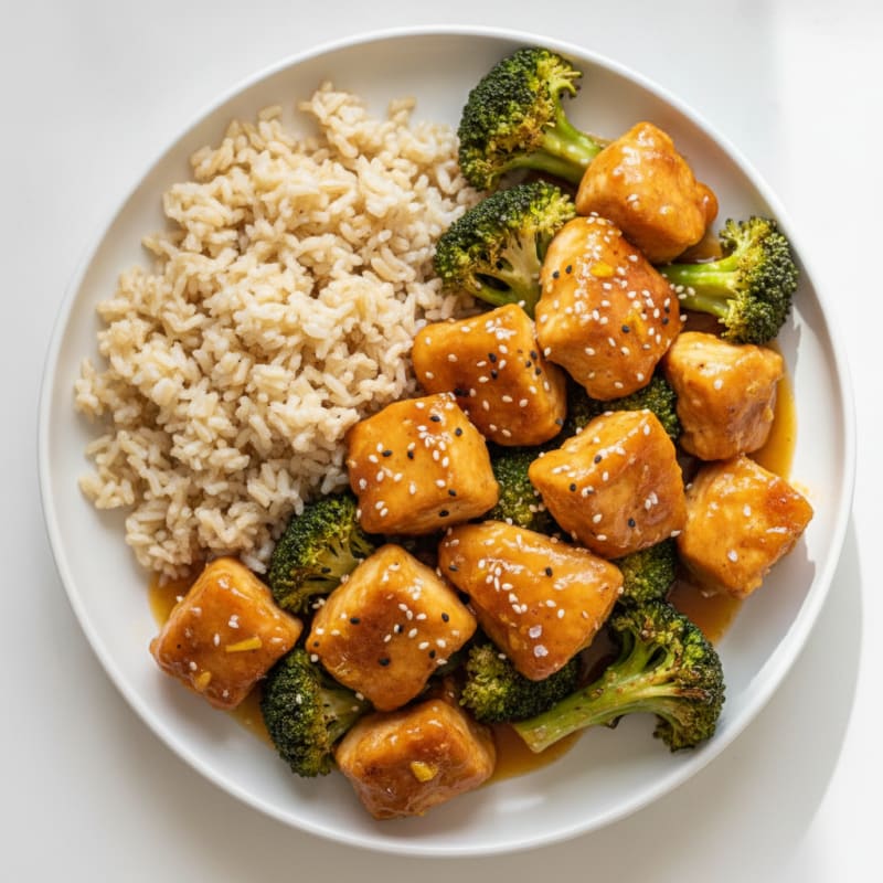 Baked Orange Chicken with Broccoli