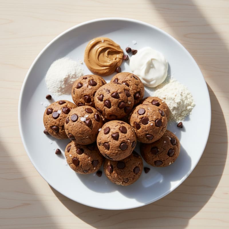 No-Bake Chocolate Chip Protein Bites