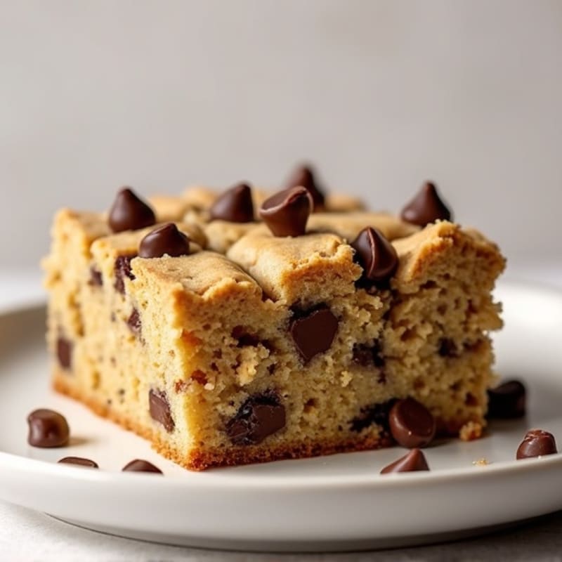 Protein-Packed Almond Flour Chocolate Chip Cookie Cake