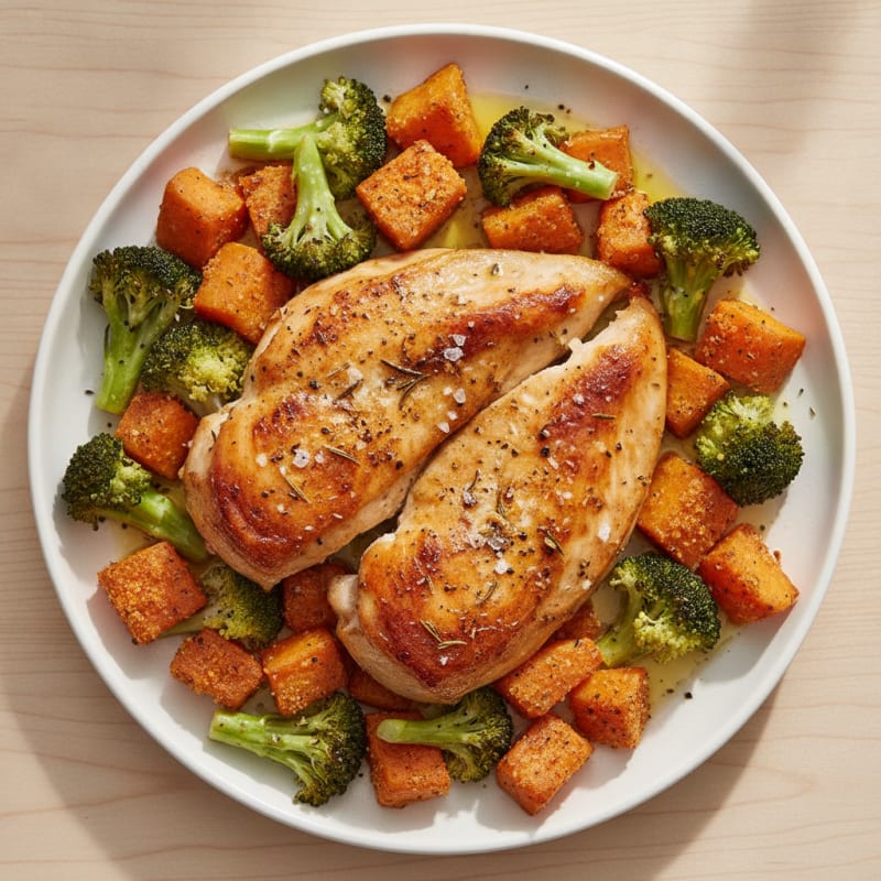 Garlic Herb Roasted Chicken with Vegetables