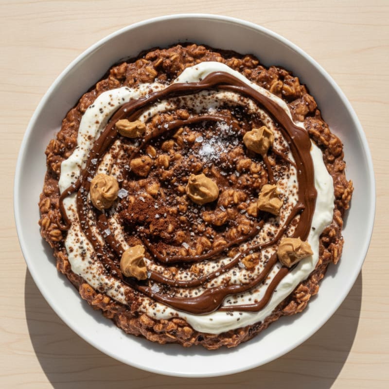 Kinder Bueno Chocolate Overnight Oats