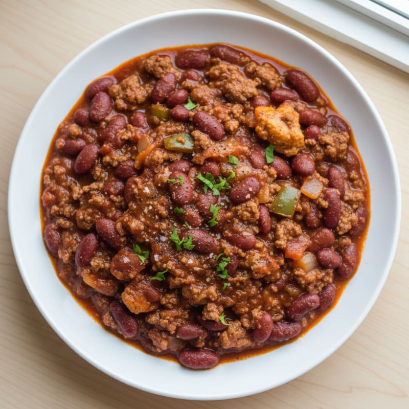 Hearty Slow Cooker Beef Chili