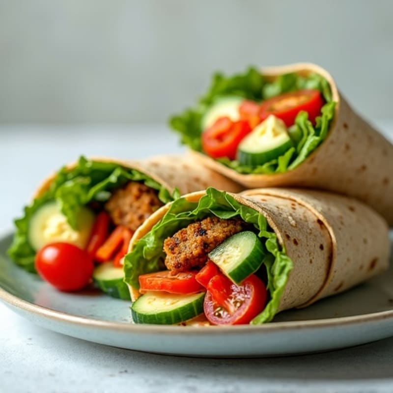 Fresh Veggie Hummus Wrap