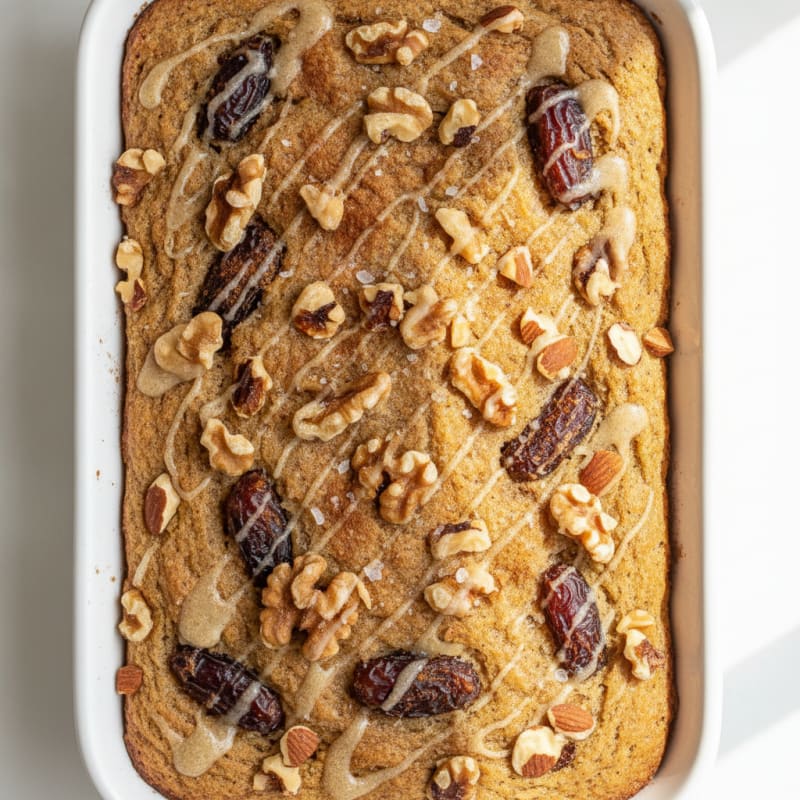 Banana Date Walnut Snack Bars