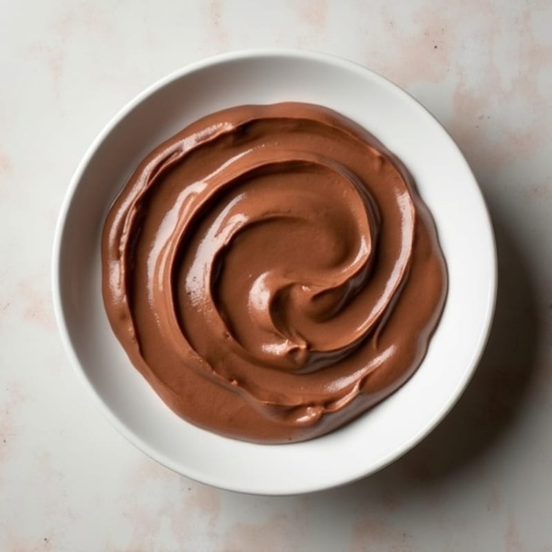 Silky Chocolate Protein Pudding with Almond Butter Swirl