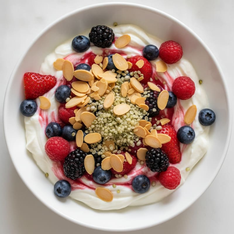 Creamy Greek Yogurt Protein Parfait with Mixed Berries