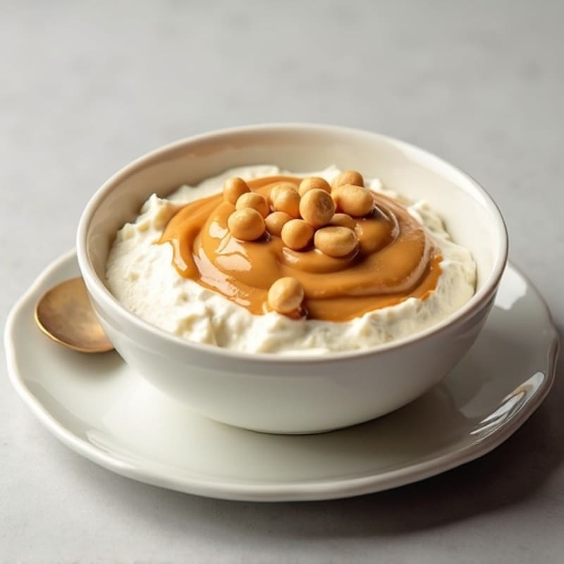 Creamy High-Protein Peanut Butter Honey Cottage Cheese Yogurt Bowl