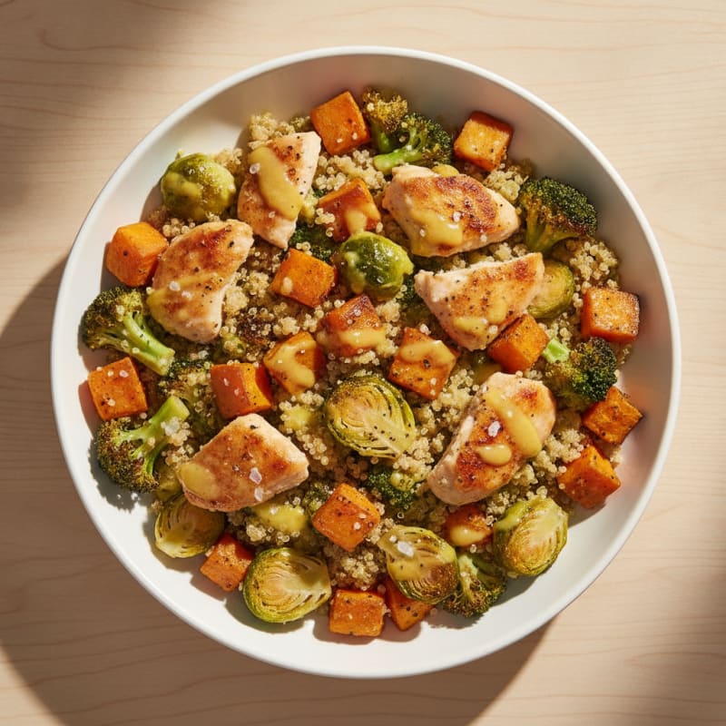 Roasted Vegetable and Quinoa Harvest Bowl
