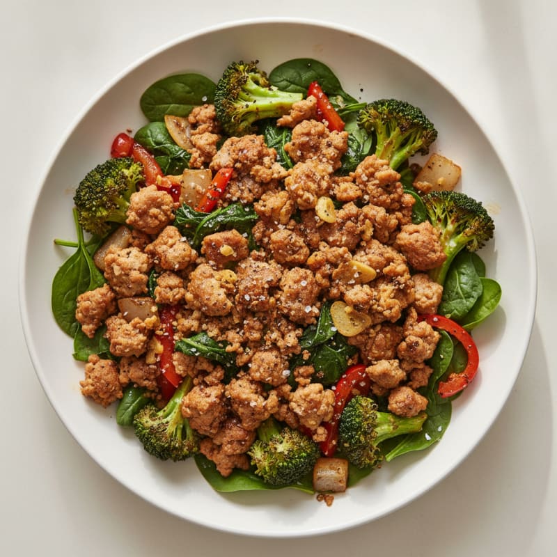 Chicken Mince and Broccoli Power Bowl