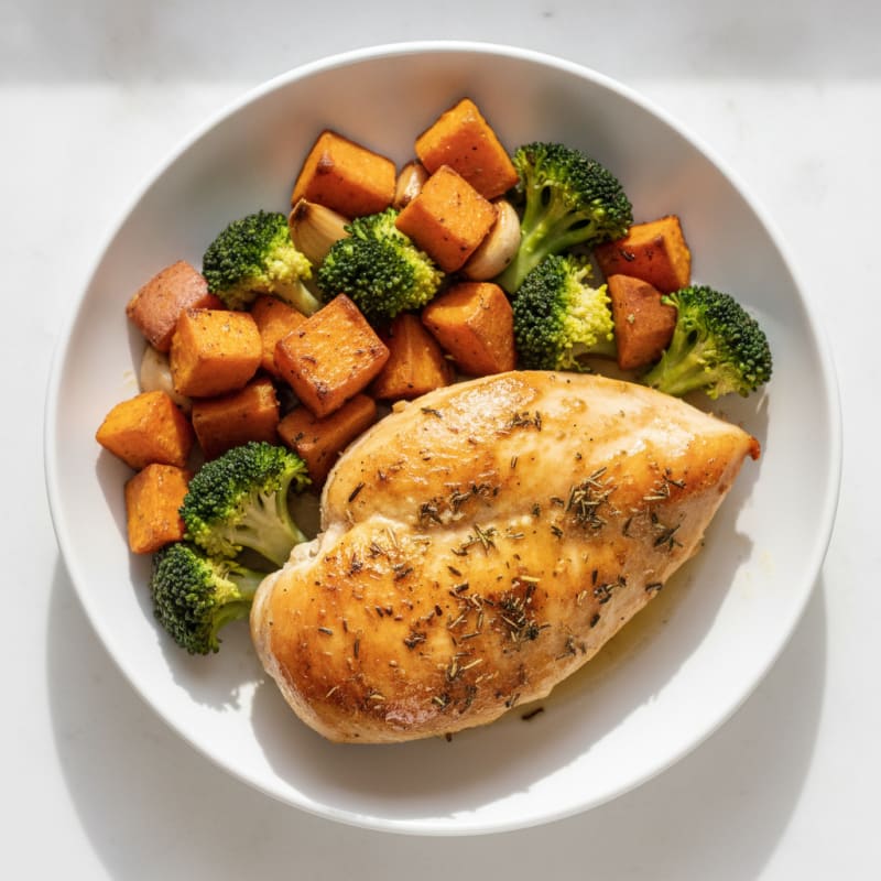 Herb-Roasted Chicken with Roasted Vegetables