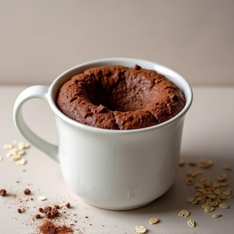 Healthy Chocolate Protein Mug Cake