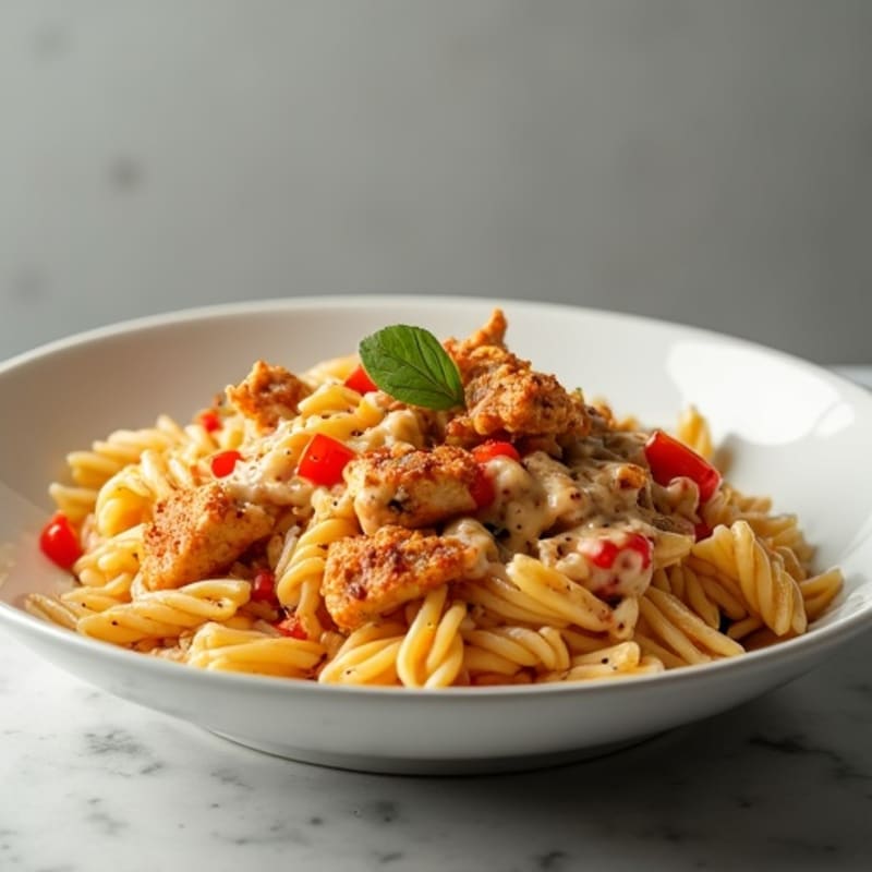 Creamy Cajun Chicken Pasta with Bell Peppers