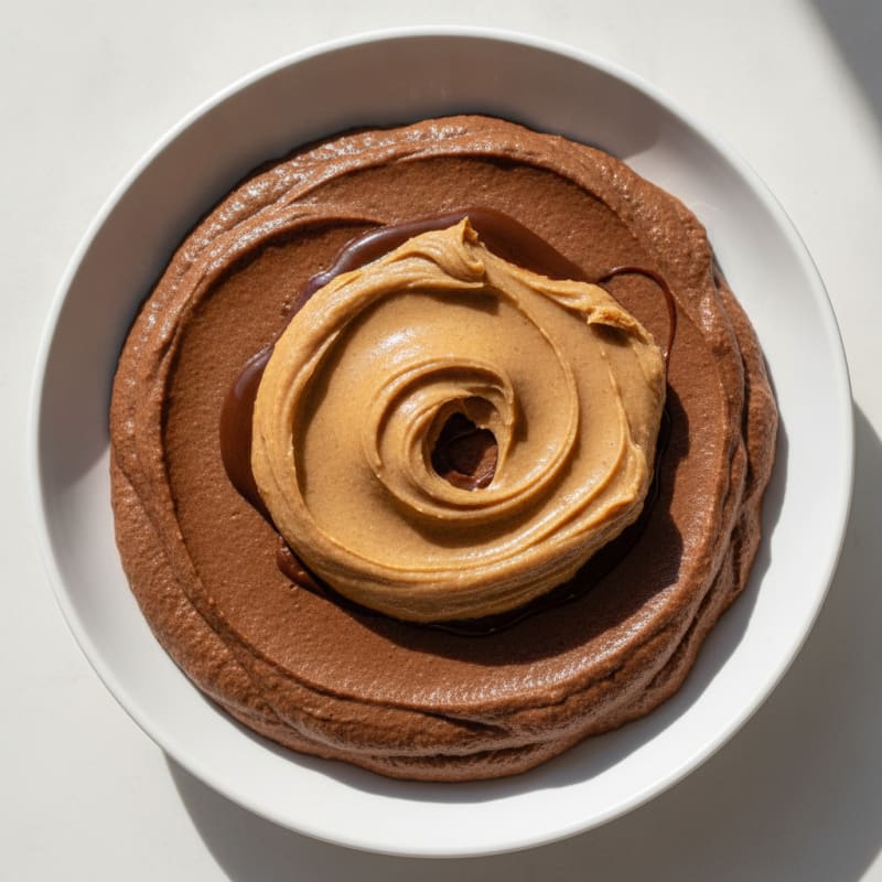 Silky Chocolate Protein Pudding with Almond Butter