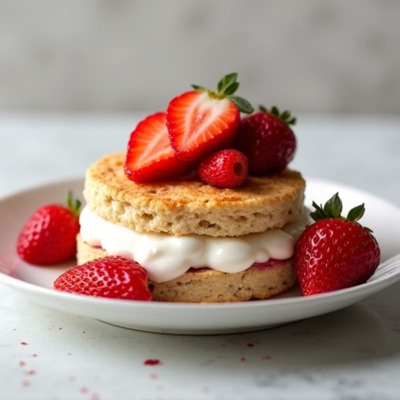 Protein-Packed Greek Yogurt Strawberry Shortcake