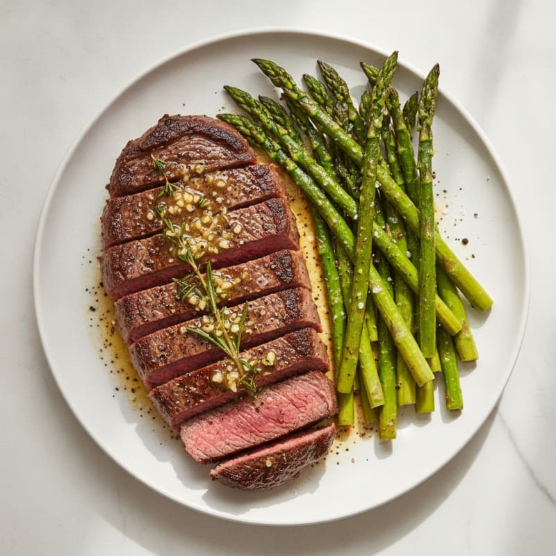 Garlic Herb Butter Pan-Seared Steak