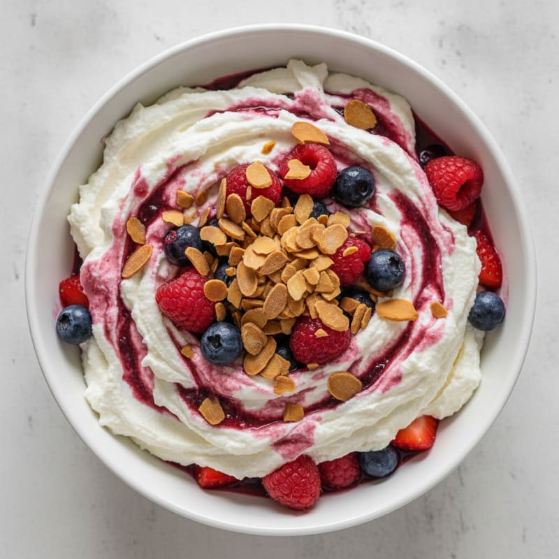 Greek Yogurt Protein Parfait with Mixed Berries