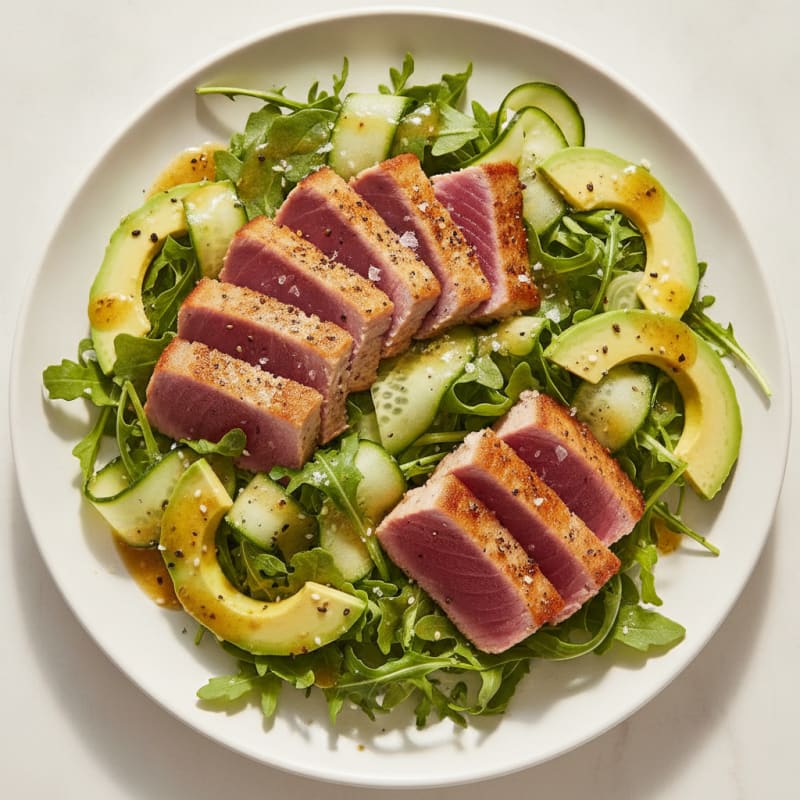 Seared Tuna and Avocado Salad