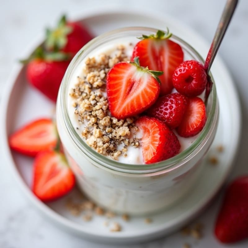 Creamy Strawberry Overnight Oats