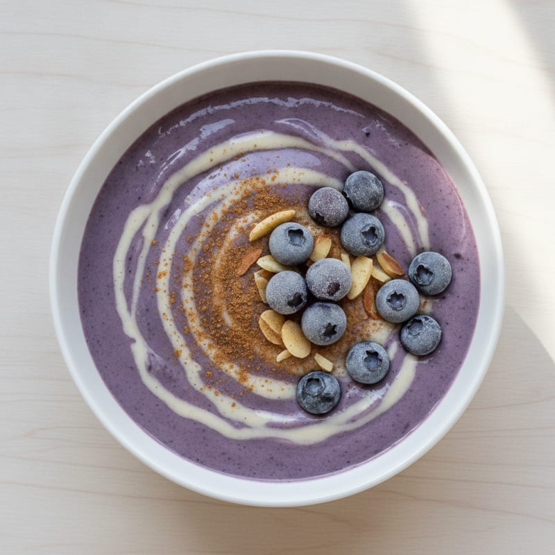 Blueberry Almond Protein Smoothie