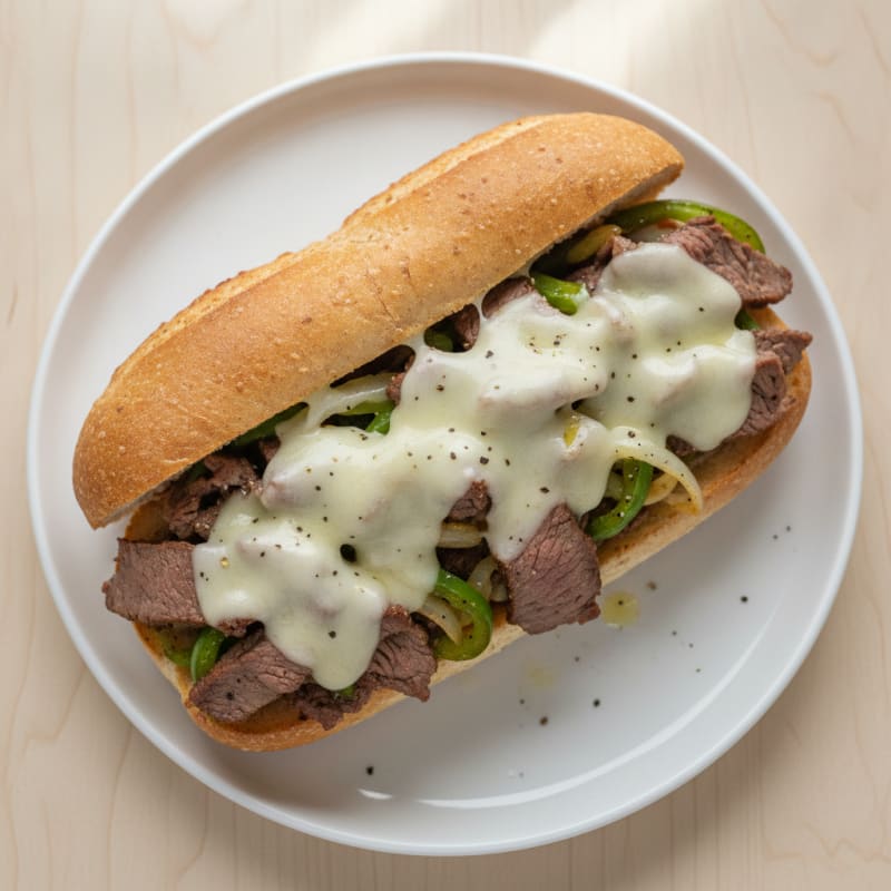 Philly Steak and Provolone Sandwich