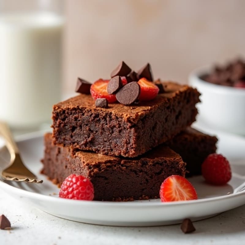 Fudgy Dairy-Free Low-Sugar Sweet Potato Brownies