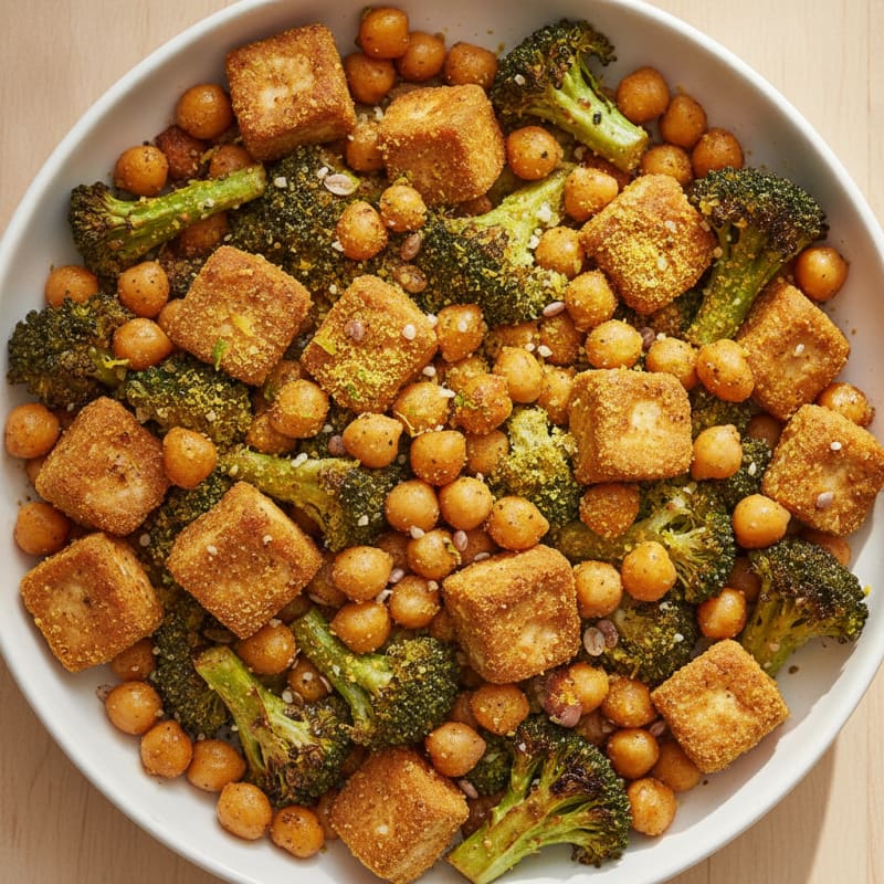 Roasted Vegetable and Chickpea Bowl