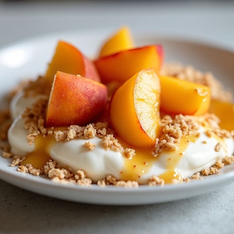 Fresh Peach Oat Crumble