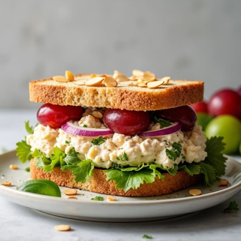Healthy Crunchy Chicken Salad Sandwich