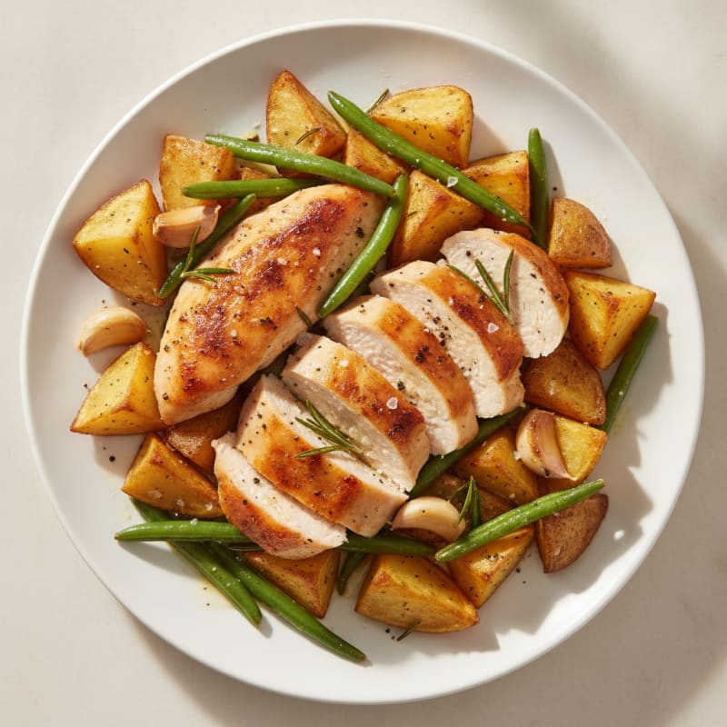 Roasted Garlic Herb Chicken and Potatoes