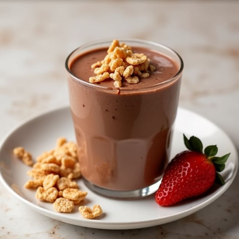 Silky Chocolate Protein Pudding with Almond Butter Swirl