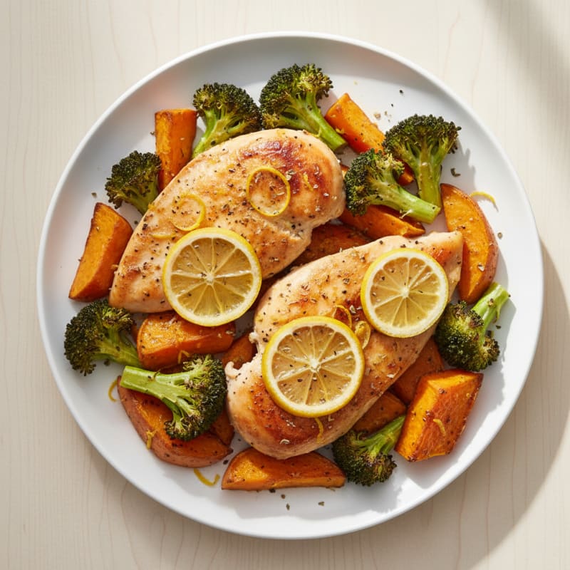 Sheet Pan Lemon Herb Chicken and Veggies