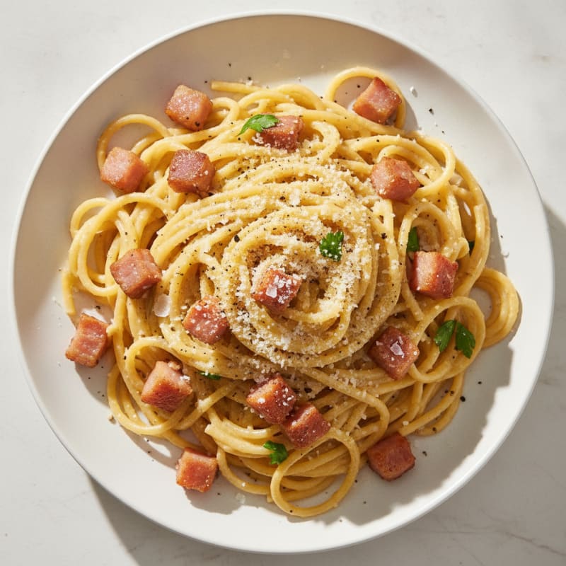 Classic Pancetta Carbonara with Pecorino