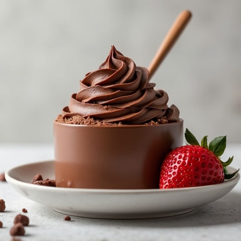 High-Protein Creamy Dark Chocolate Mousse