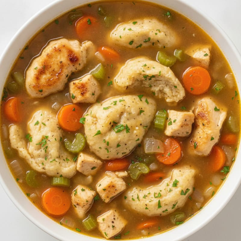 Homestyle Chicken and Herb Dumpling Soup