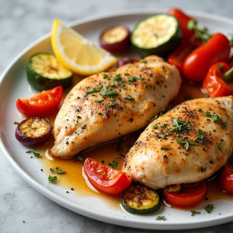 Sheet Pan Lemon Herb Chicken and Roasted Vegetables