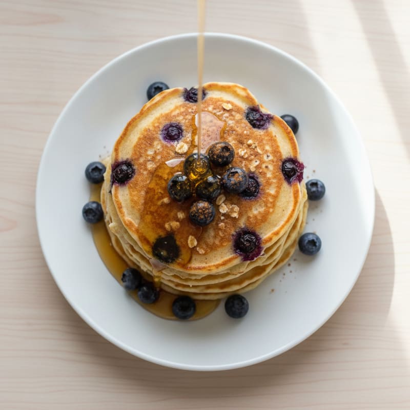 High-Protein Blueberry Power Pancakes