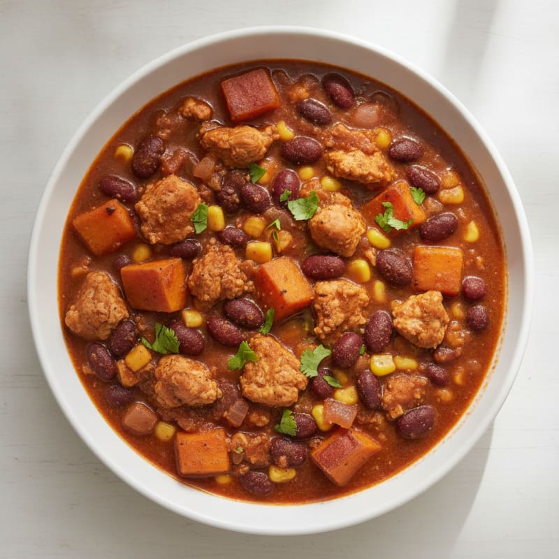 Hearty Ground Chicken and Bean Chili