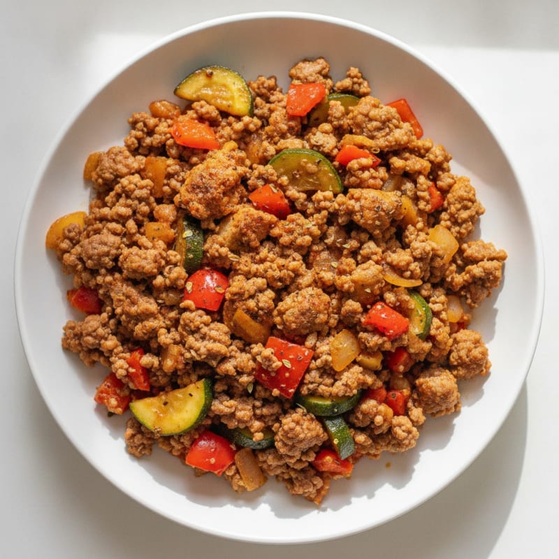 Savory Ground Beef and Turkey Skillet