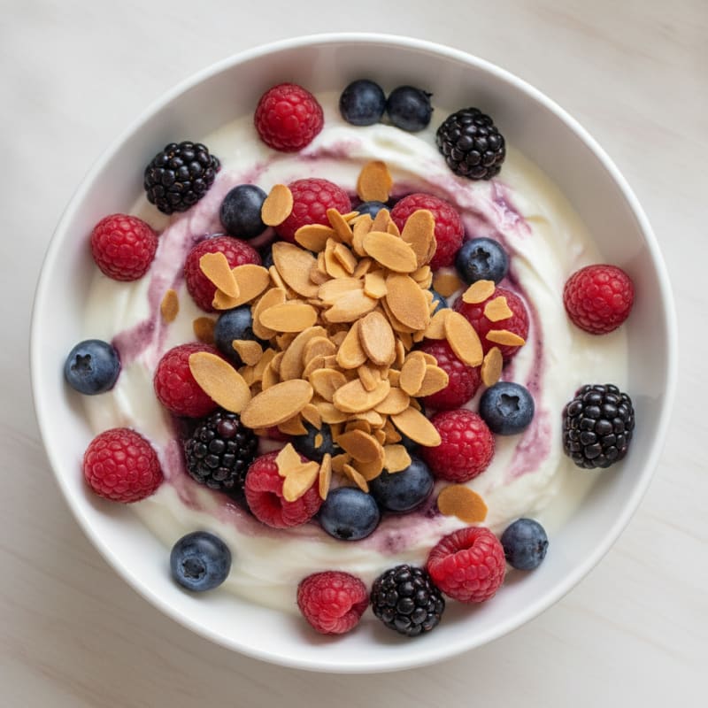 Creamy Greek Yogurt Protein Parfait with Mixed Berries