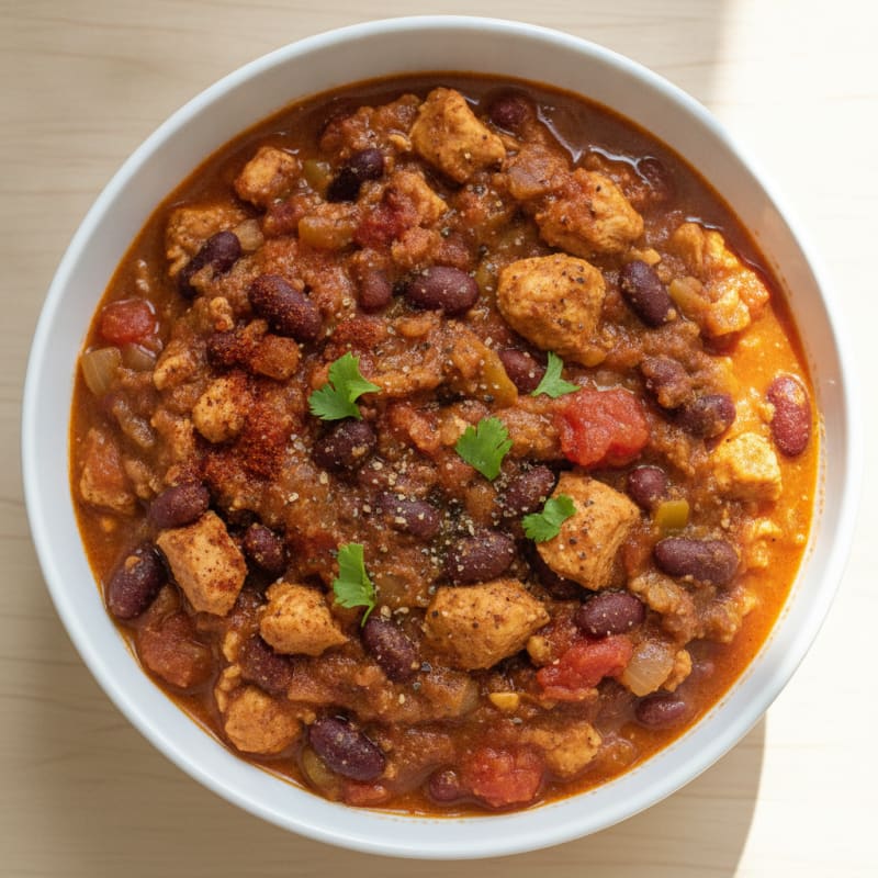 Hearty Turkey and Bean Chili