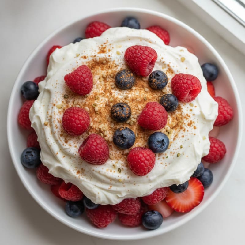 Greek Yogurt Protein Parfait with Berries