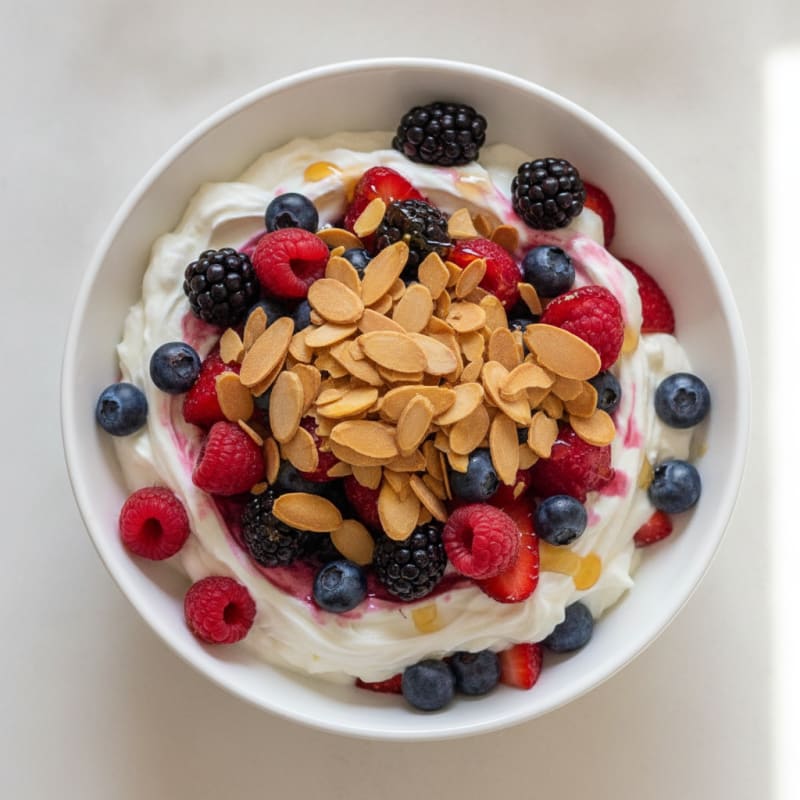 Creamy Greek Yogurt Protein Parfait with Mixed Berries
