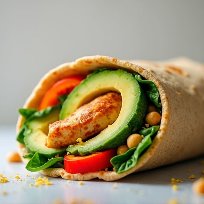 Fresh Loaded Veggie Hummus Wrap