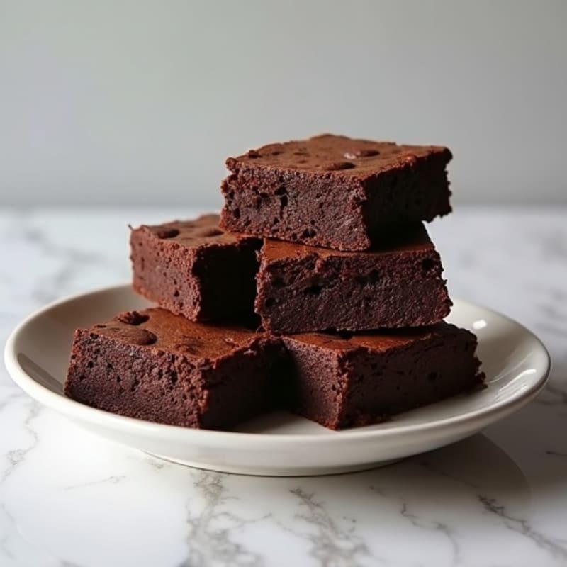 Fudgy Almond Flour Dark Chocolate Brownies