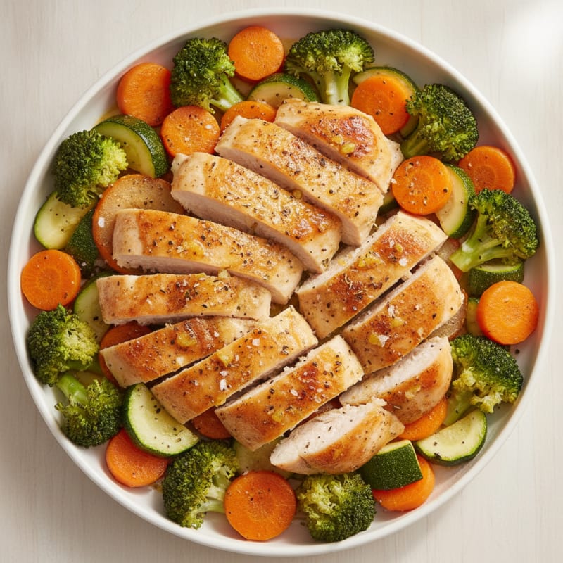 Lemon Herb Chicken with Roasted Vegetables