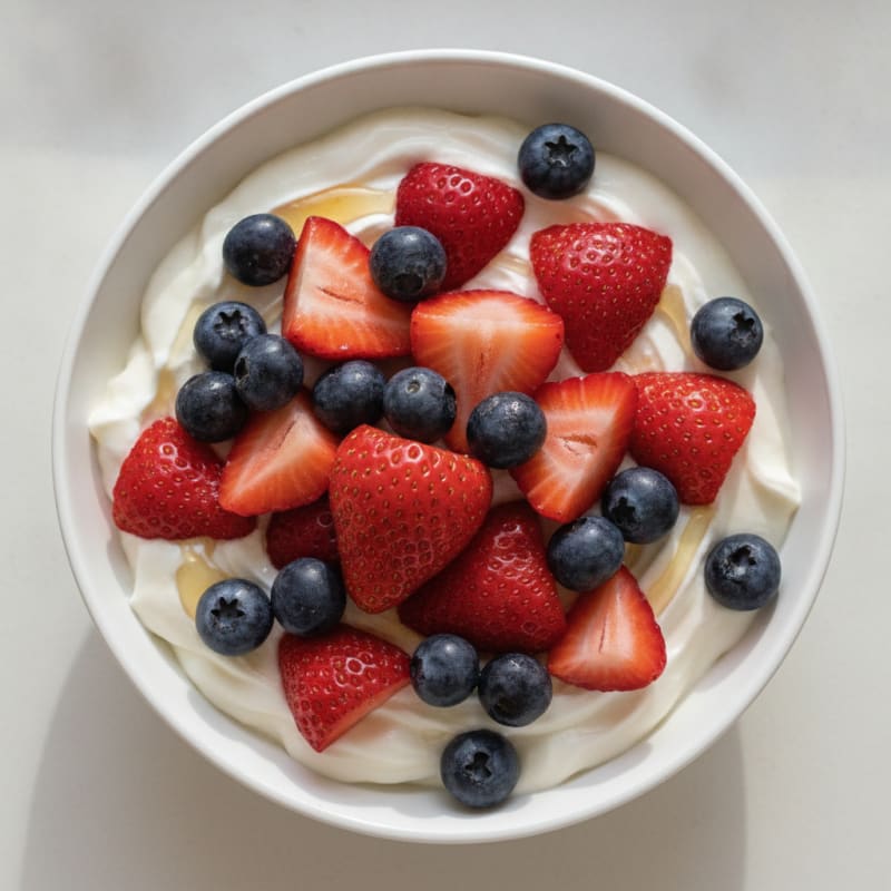Creamy Greek Yogurt Protein Pudding with Berries