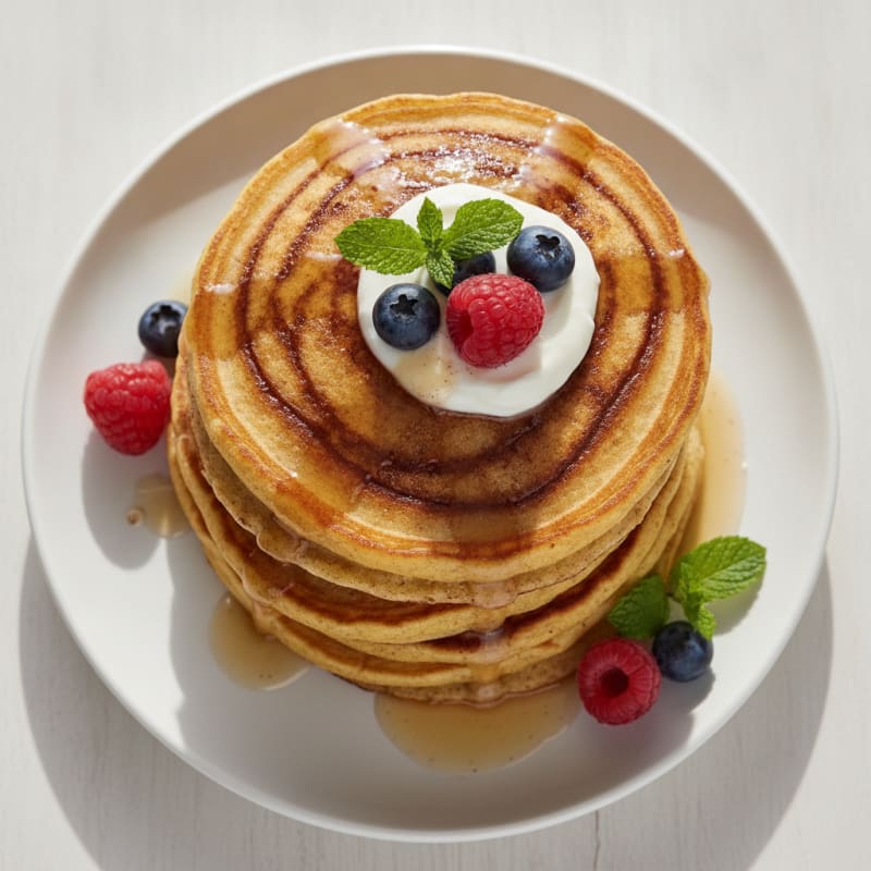 Protein-Packed Cinnamon Swirl Pancakes
