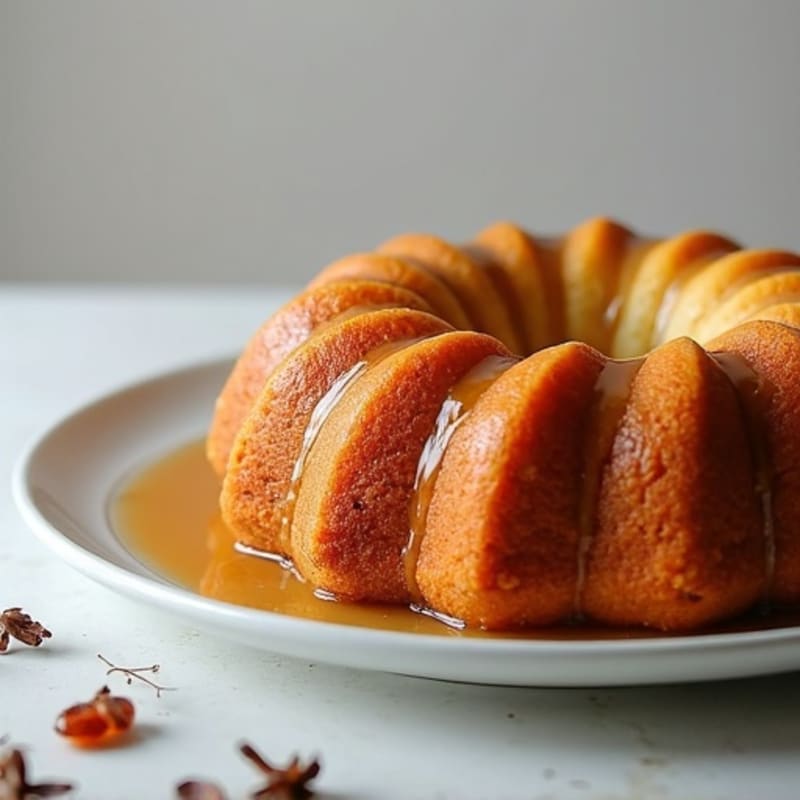 Lightened-Up Date and Almond Cake with Maple Drizzle