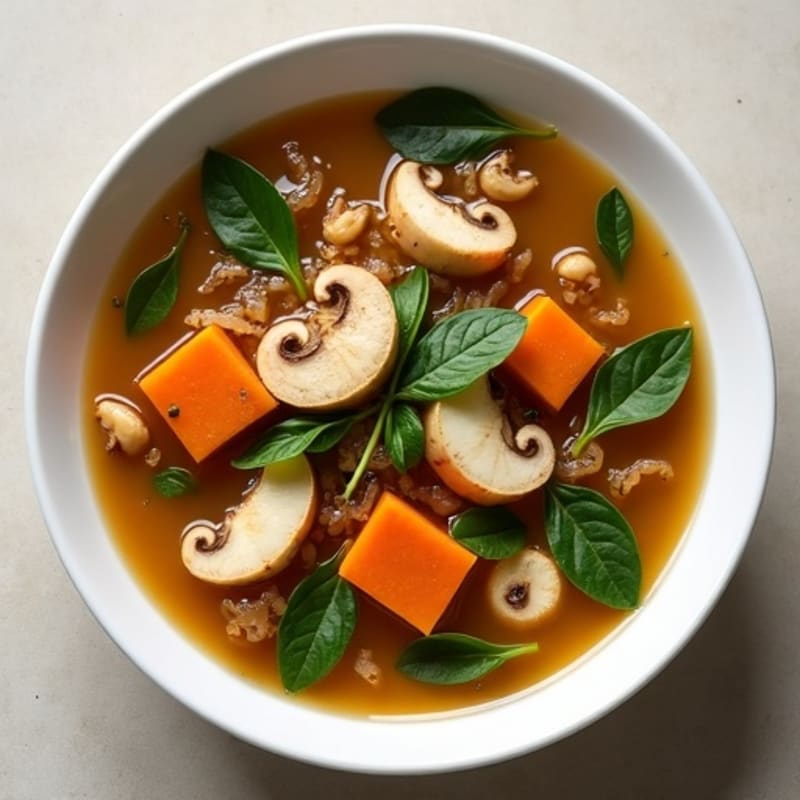 Savory Caramelized Onion Broth Soup